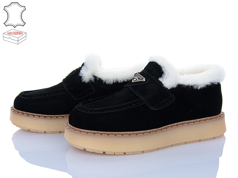 Туфли QQ Shoes (36-41) 6QQ9-2 (зима)