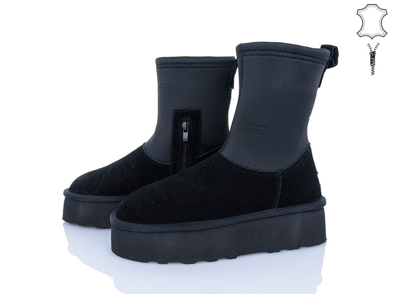 Угги Мир (36-41) 4224-5826 black (зима)