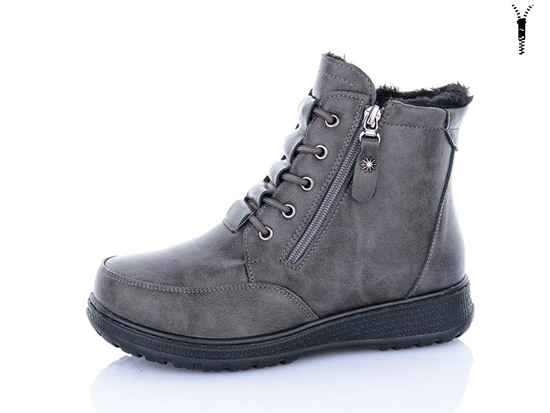 Ботинки ABA (37-42) 60922 grey (зима)