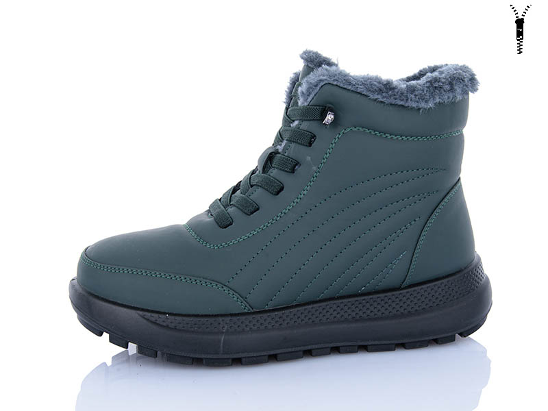 Ботинки ABA (37-42) 60966 green (зима)