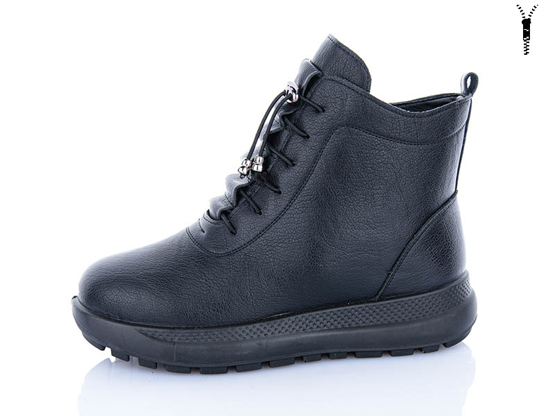 Ботинки ABA (37-42) 60999 black (зима)