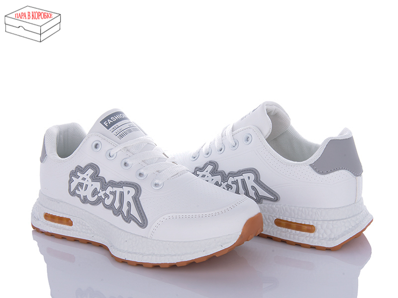 Кроссовки Ailaifa (36-41) 6659 white-grey (деми)