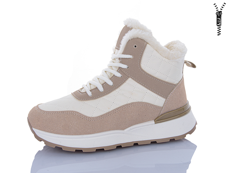 Ботинки ABA (36-41) 8711 beige-khaki (зима)