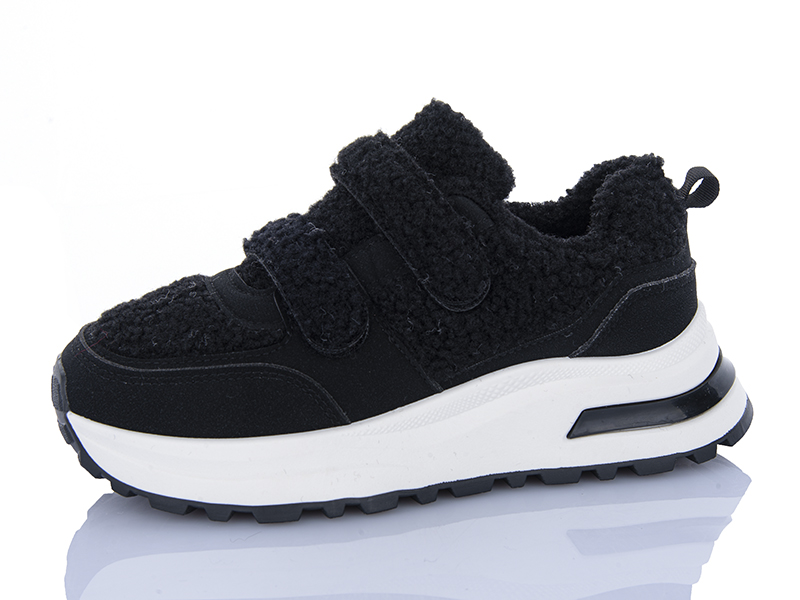 Кроссовки ABA (36-41) G22-1 black (зима)