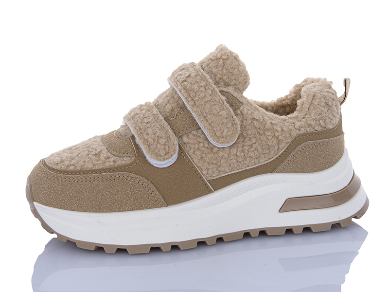 Кроссовки ABA (36-41) G22-2 beige (зима)
