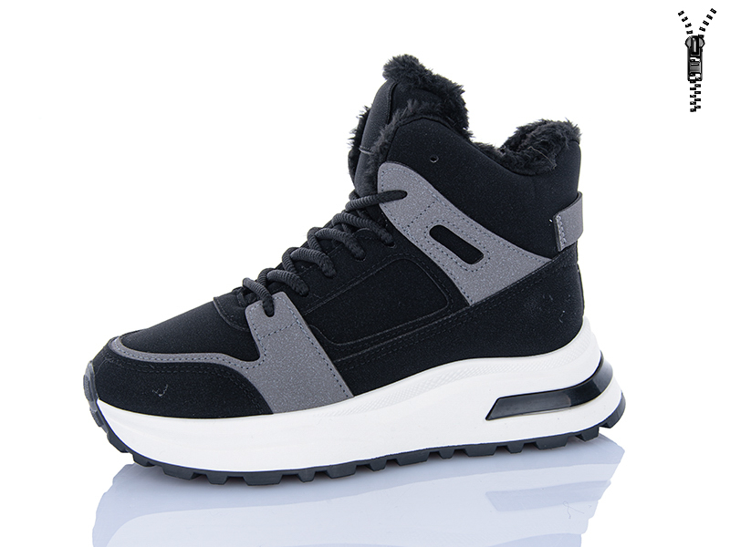 Ботинки ABA (36-41) G23-1 black (зима)