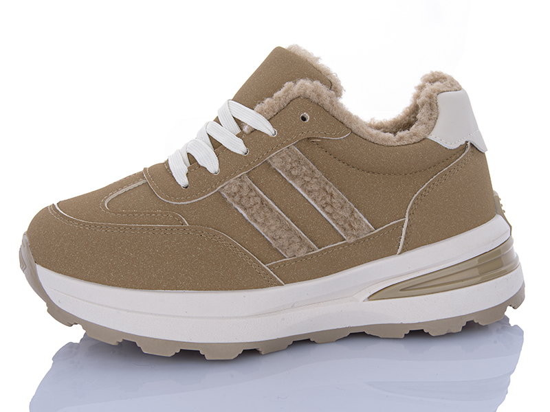 Кроссовки ABA (36-41) G25-3 khaki (зима)