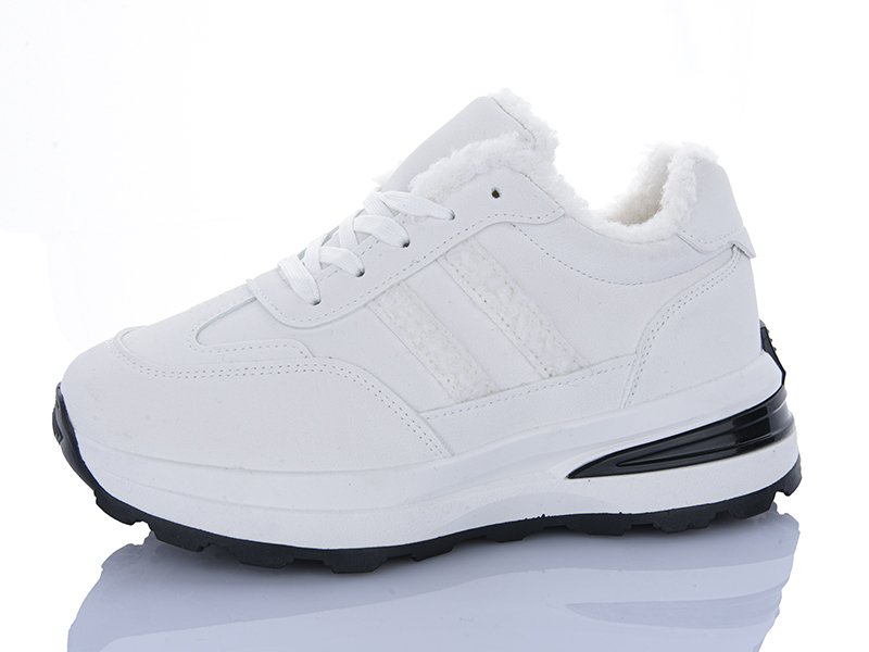 Кроссовки ABA (36-41) G25-5 white (зима)