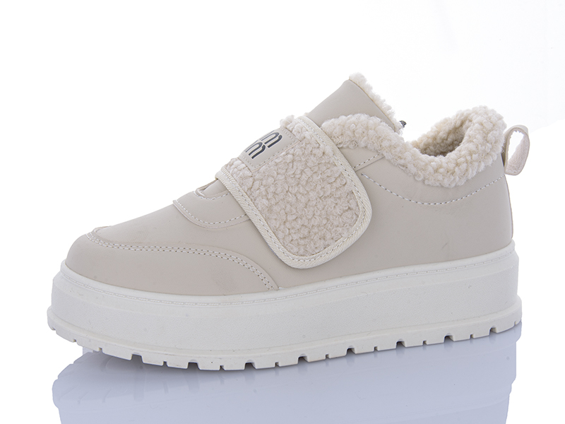 Кроссовки ABA (36-41) T015 beige (зима)