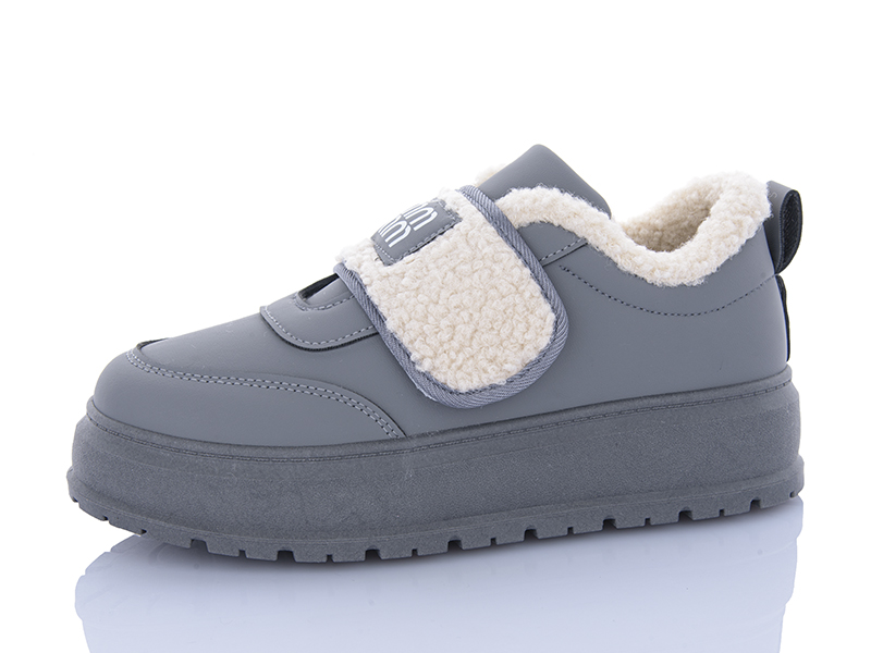 Кроссовки ABA (36-41) T015 grey (зима)