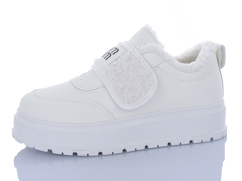 Кроссовки ABA (36-41) T015 white (зима)