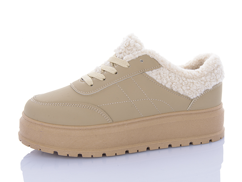 Кроссовки ABA (36-41) T018 khaki (зима)