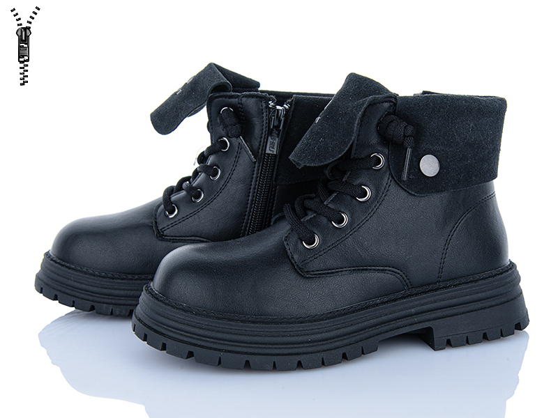 Ботинки Clibee (32-37) C31076-0 black (деми)