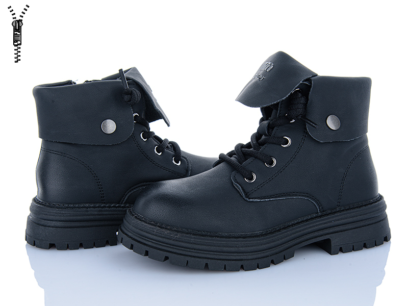 Ботинки Clibee (32-37) C31076-20 black (деми)