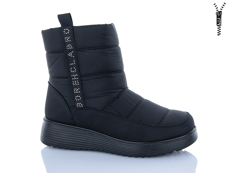 Дутики Minghong (37-42) 285 black (зима)