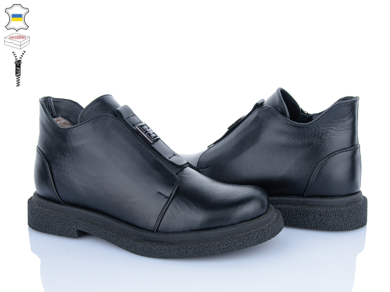 Ботинки Mona Liza (36-41) 79 чорний шк. (зима)