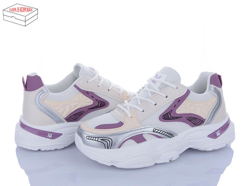 Кроссовки Sindikat (37-41) M4 white-purple (деми)