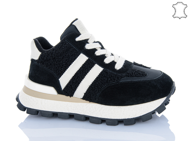 Кроссовки Dan Marest (36-41) ZZM9800 black (зима)