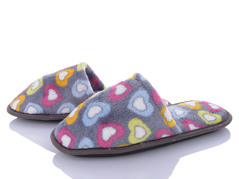 Тапочки Jumay (37-40) Капці серце (зима)