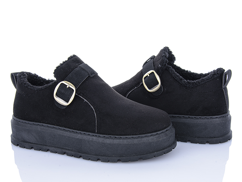 Туфли Baolikang (36-41) T1010 black (зима)