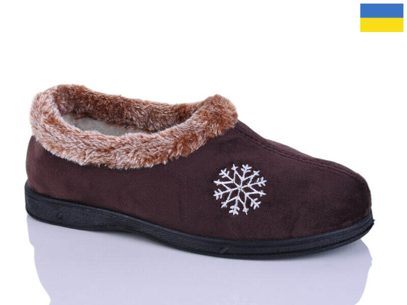 Тапочки DeMur (37-41) 039 корич (зима)