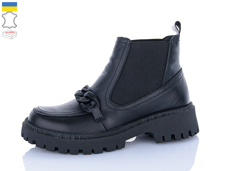 Ботинки QQ Shoes (36-41) 205 чорний (зима)