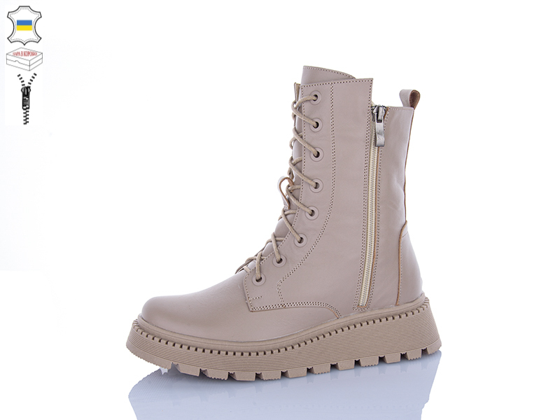 Ботинки QQ Shoes (36-41) 217B латте (зима)