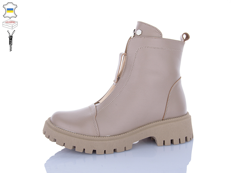 Ботинки QQ Shoes (36-41) 622 латте (зима)