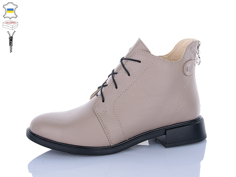 Ботинки QQ Shoes (36-41) 907 латте (зима)