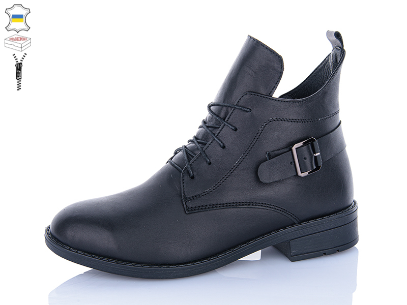 Ботинки QQ Shoes (36-41) 915 чорний (зима)