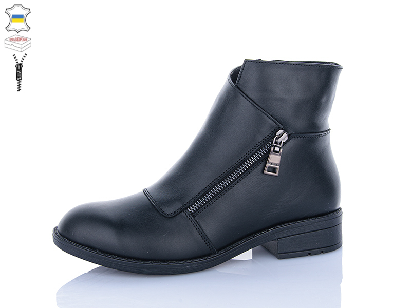 Ботинки QQ Shoes (36-41) 922 чорний (зима)