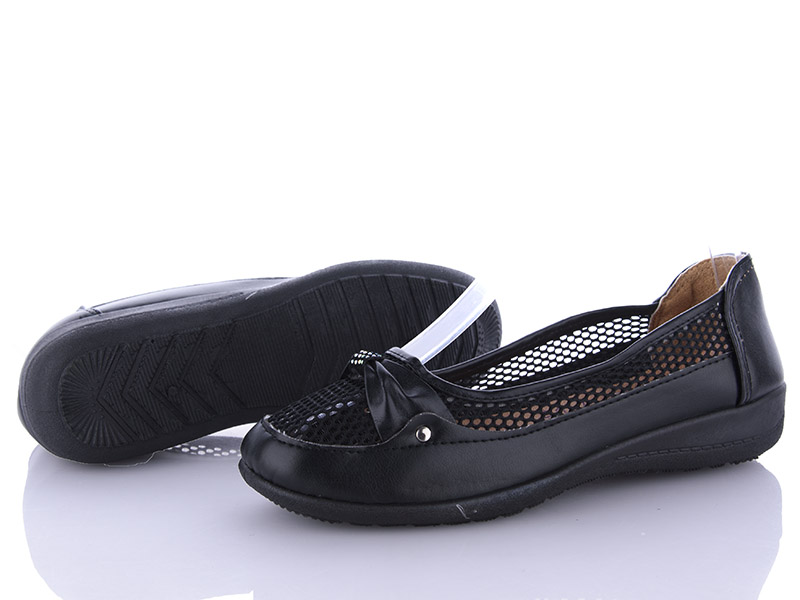 Балетки Rama (36-42) A156 black (лето)