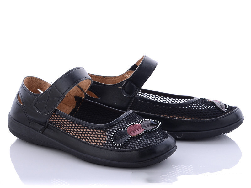 Туфли Rama (36-42) A157 black (лето)