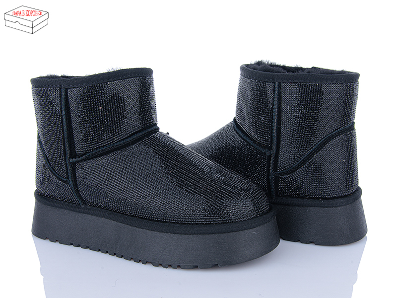 Угги Калория (36-40) 3033 black (зима)