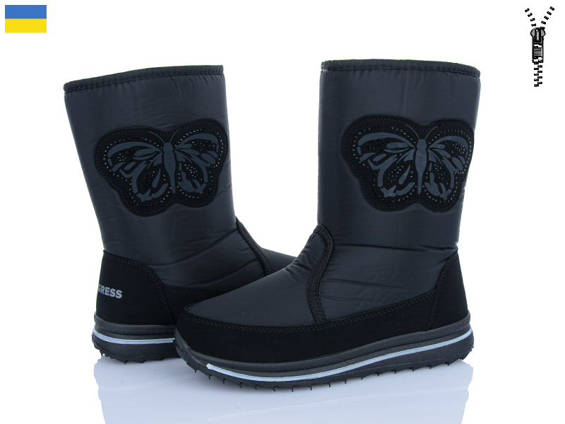 Дутики Paolla (37-42) 3133 чорний (зима)