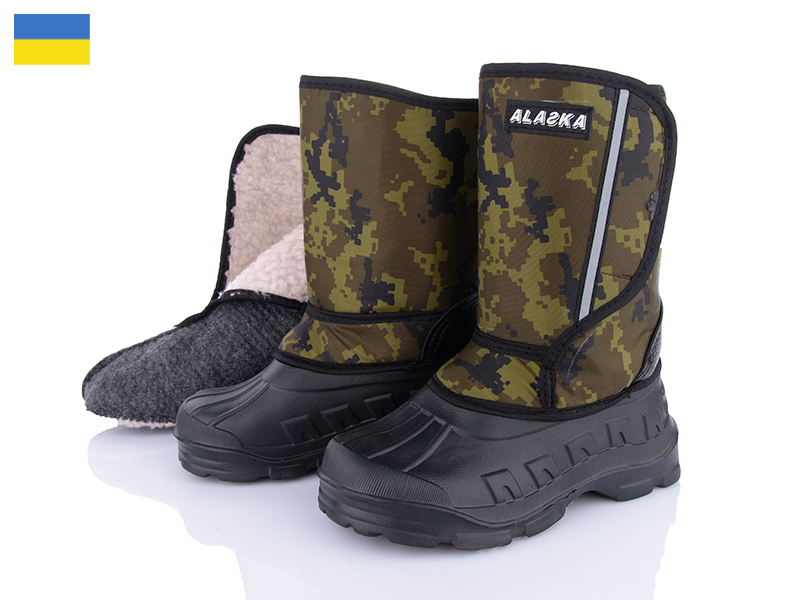 Сапоги Roks (36-40) Roksol 209 зелений (зима)