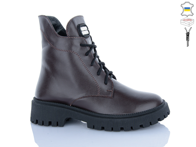 Ботинки Sali (37-41) 5-6M коричневий чор-п.зима (зима)