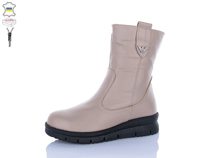 Ботинки QQ Shoes (37-41) 241Б латте (зима)