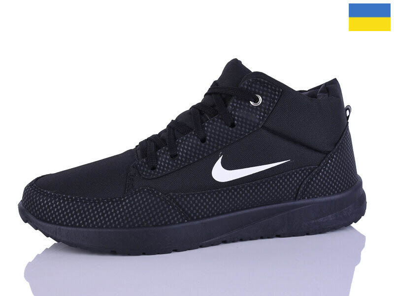Кроссовки DeMur (40-45) N1201 чорний хутро (деми)