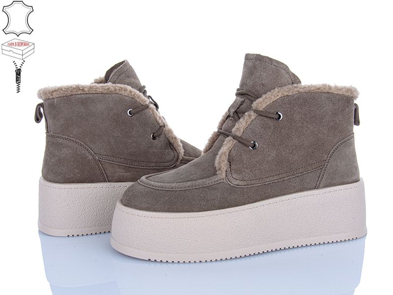 Ботинки Мир (36-41) 4290-B7788-4 khaki (зима)