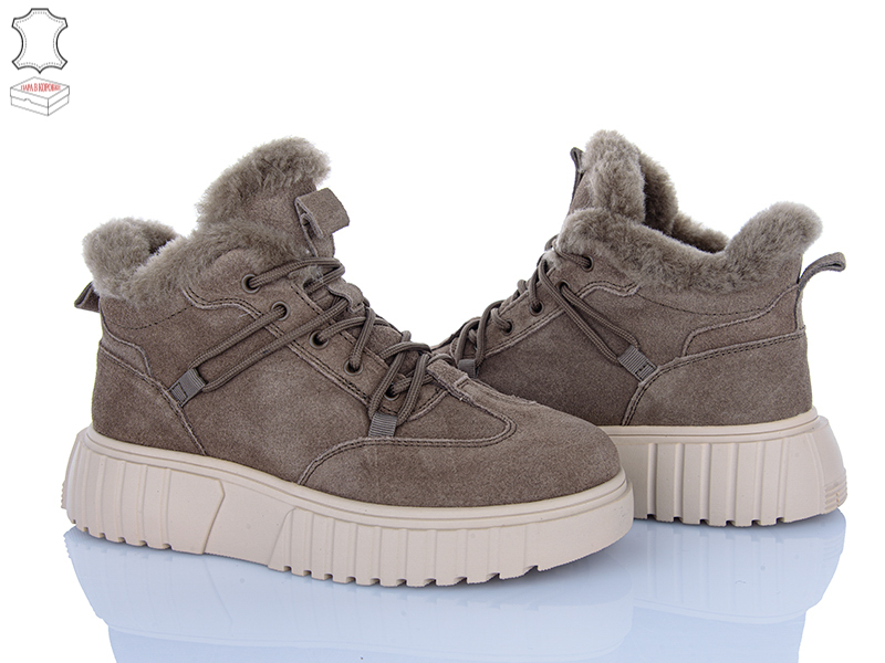 Кроссовки Pryama Vigoda (36-41) 4290-B7788-8 khaki (зима)