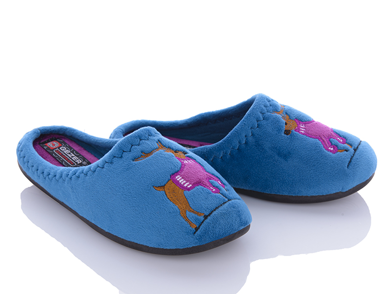 Тапочки Soylu (36-40) GE025 blue (зима)