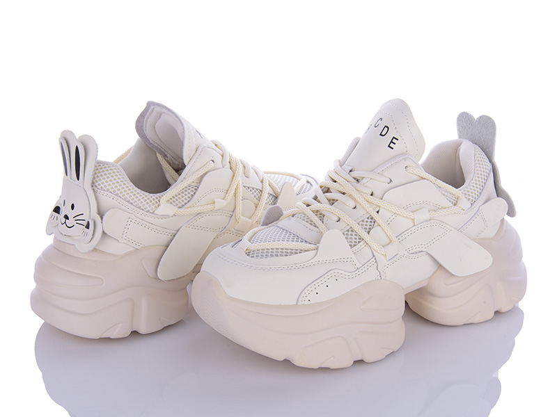 Кроссовки Violeta (36-40) 197-135 beige (деми)