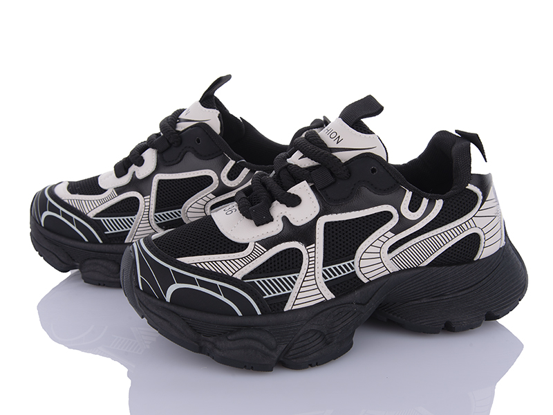 Кроссовки Violeta (36-41) 170-27 black (деми)