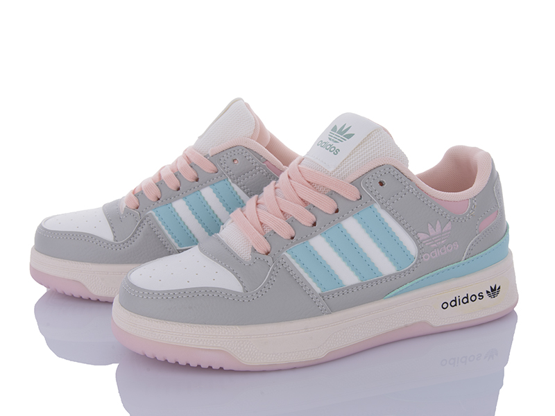 Кроссовки Violeta (36-41) HD16-182-37 white-grey (деми)