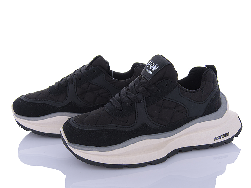 Кроссовки Violeta (36-41) 136-35 black (деми)