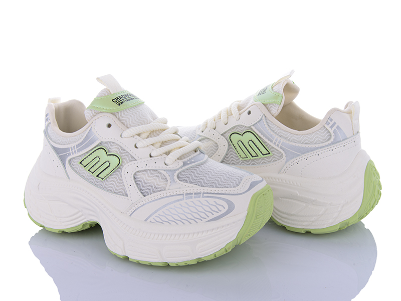 Кроссовки Violeta (36-40) 182-49 green (деми)