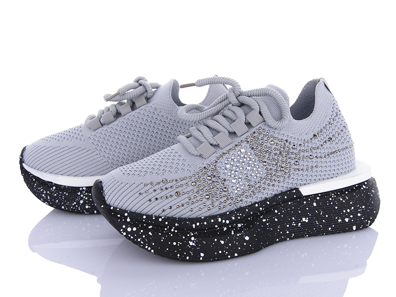 Кроссовки Violeta (36-40) 197-180 grey (деми)