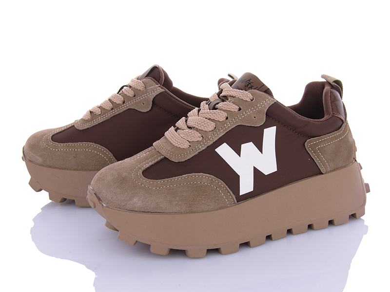 Кроссовки Violeta (36-40) 197-181 brown (деми)
