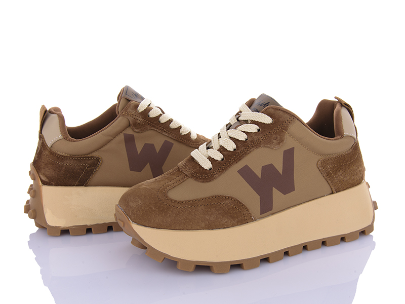 Кроссовки Violeta (36-40) 197-181 khaki (деми)